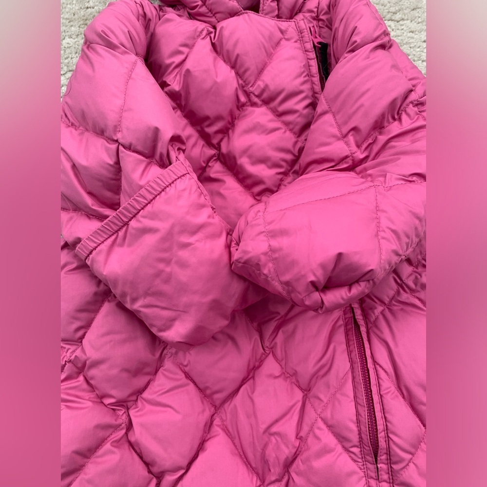 Lands’ End Size 18 Months Pink Goose Down Fill Snowsuit Bunting - Picture 5 of 7